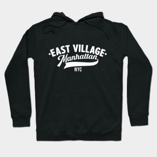 East Village Manhattan - NYC Minimal Logo Hoodie